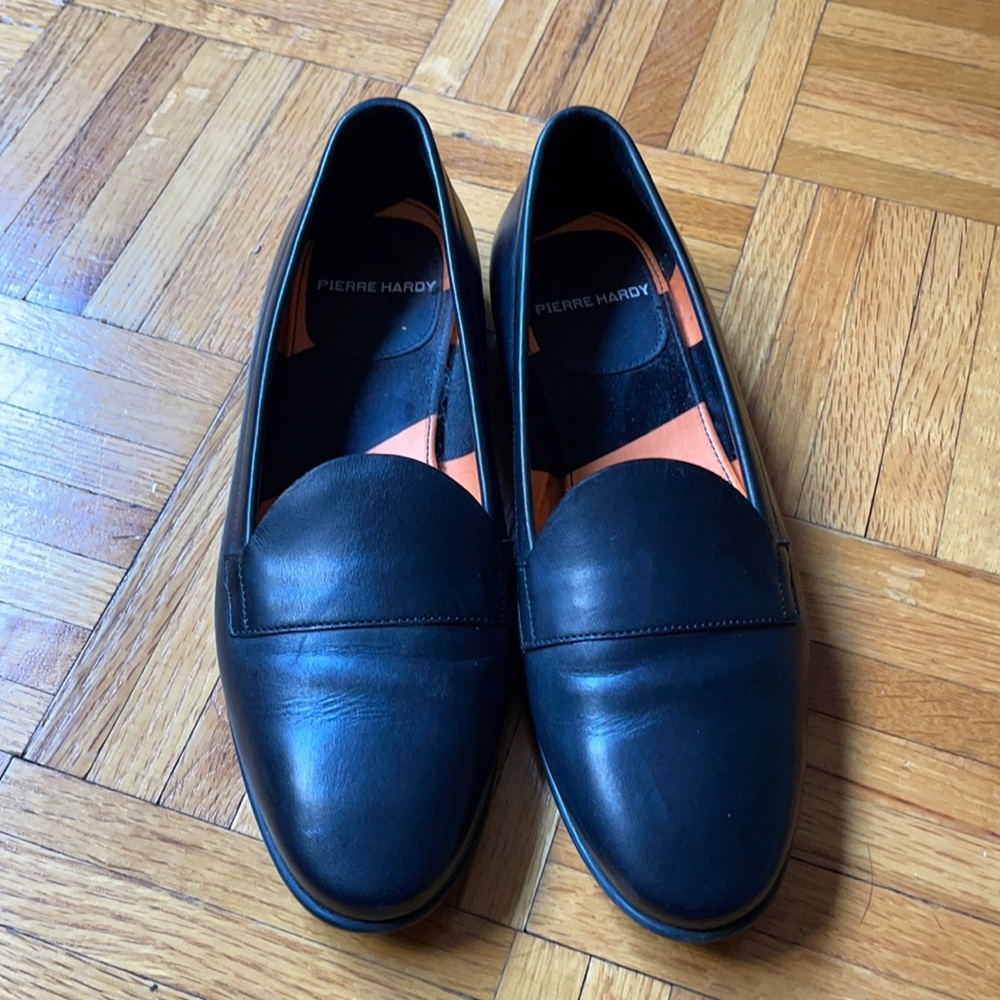 Pierre Hardy Black Flat Loafer